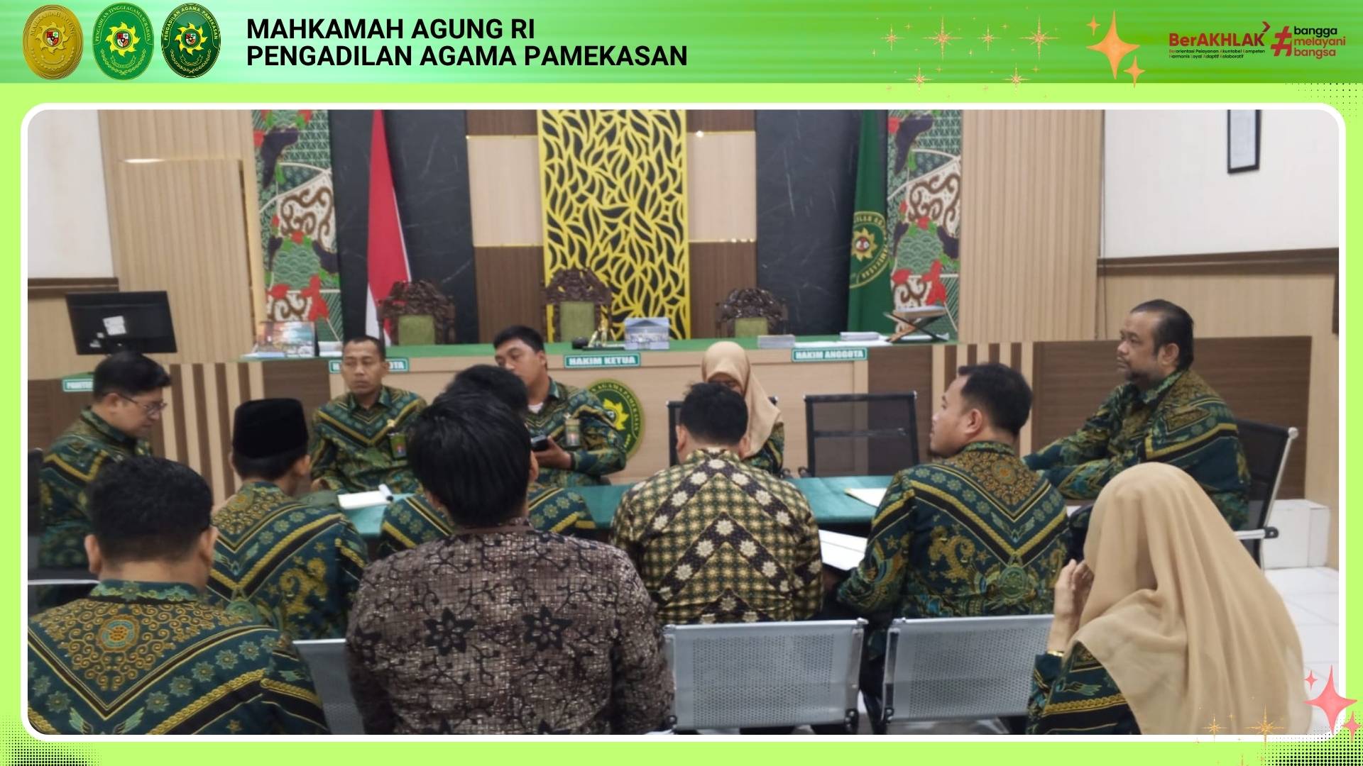 PA Pamekasan Gelar Rapat Internal Hakim Guna Percepat Penyelesaian Perkara